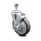 Service Caster 5 Inch Thermoplastic Rubber Wheel Swivel 1/2 Inch Threaded Stem Caster with Brake SCC-TS20S514-TPRB-TLB-121315 - alternate 1